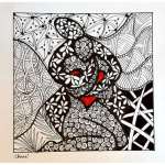 zentangle de chenel, le coupele