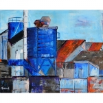 Tableau de Chenel : Les aciéries de Ploërmel, œuvre primée