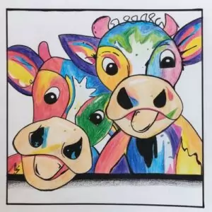 Cours de dessin et peinture pour enfants et adolescents à Bédée, Montauban-deBretagne, Saint-Gilles, Breteil, autour de Rennes, apprendre les crayons de couleurs