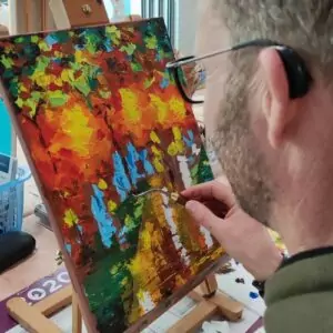 stage de peinture acrylique autour de moi, stage de peinture à la journée à Montauban-de-Bretagne, près de Rennes et Dinan. Stage de peinture pour débutant et confirmé.