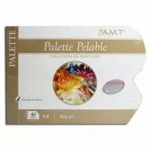 palette pelable, matériel nécessaire pour débuter la peinture, matériel de base pour commencer à peindre
