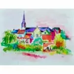 œuvre primée de l'artiste peintre CheNel - Prix de peinture de l'artiste peintre Bretonne CheNel