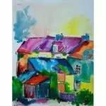 œuvre primée de l'artiste peintre CheNel - Prix de peinture de l'artiste peintre Bretonne CheNel