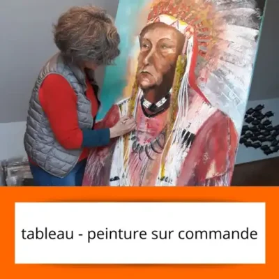 commander un tableau sur toile personnalisé, peinture portrait, commander un portrait, peindre sur commande, tableau personnalisé